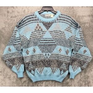 Santana Canada Blue and Gray Crewneck Sweater